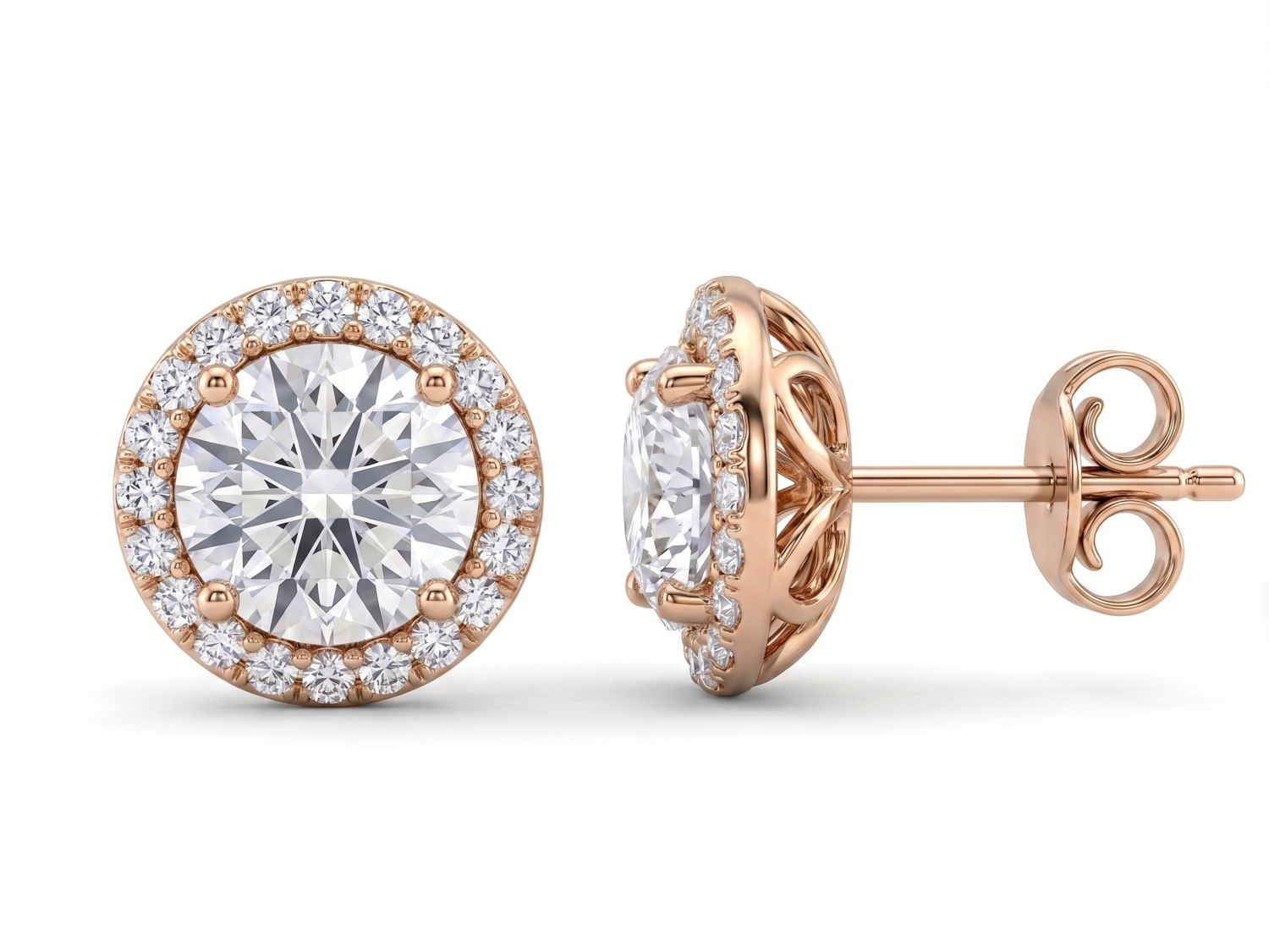 Gold Diamond Earrings/ PK-106E+4/TMR