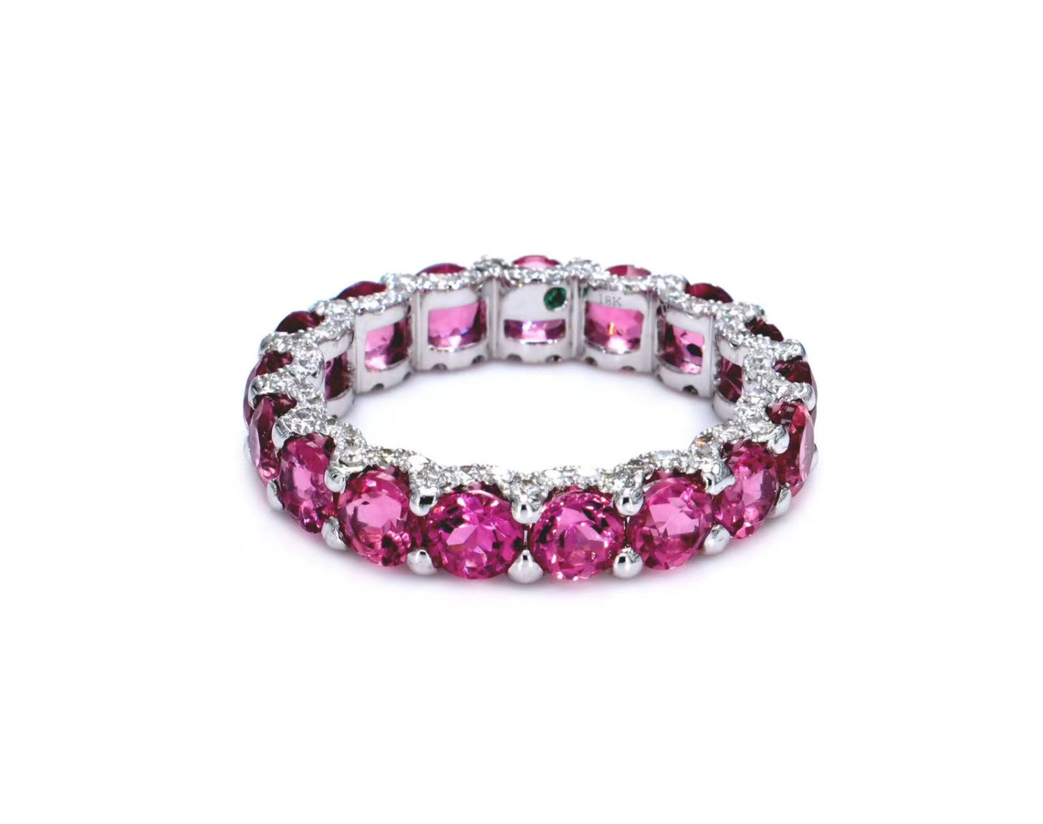 Pink Tourmaline Eternity Ring / PM-21R/OER