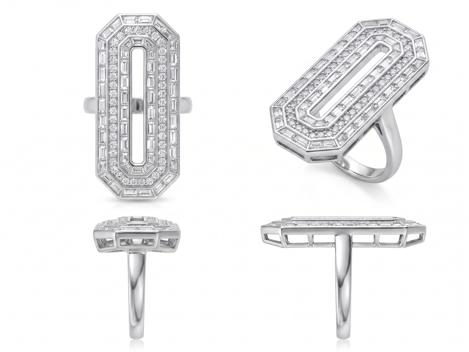 Cocktail Ring Elongated Oct / HK250913-R