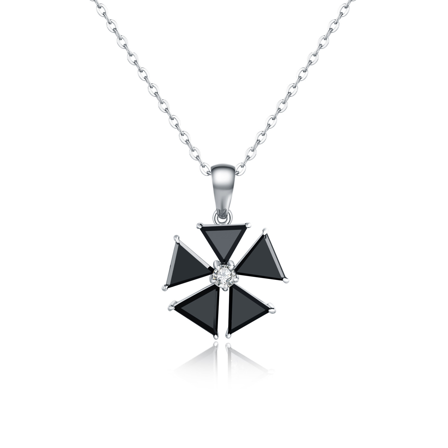 Black & White Diamond Pendant / PK-50SP/HHR