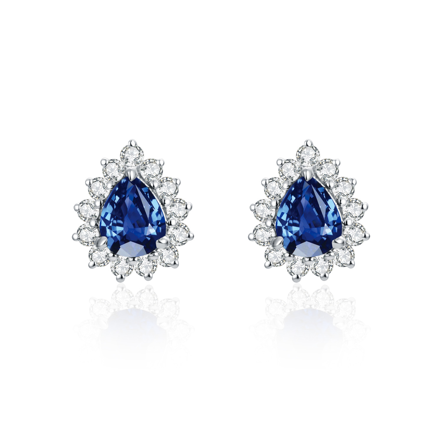 Sapphire and Diamond Earrings / PK-68E/HMR