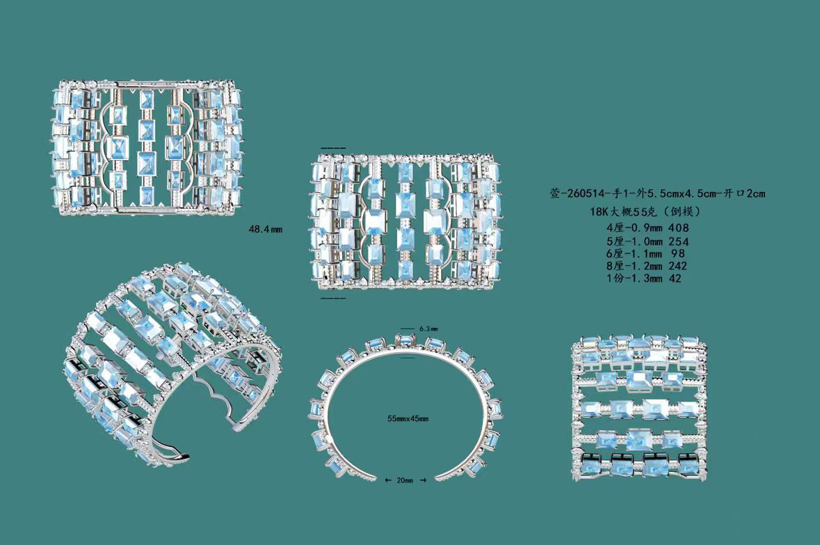 Aqua bracelet(PK-145B) / Gemstone Bracelet