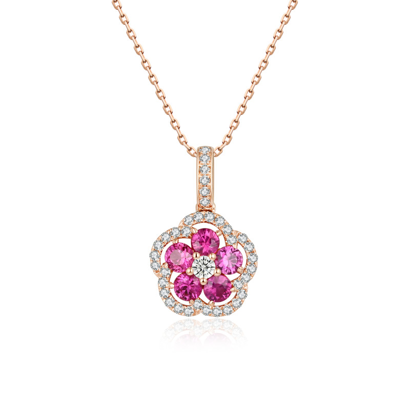 Ruby and Diamond Pendant / PK-60SP/HTR