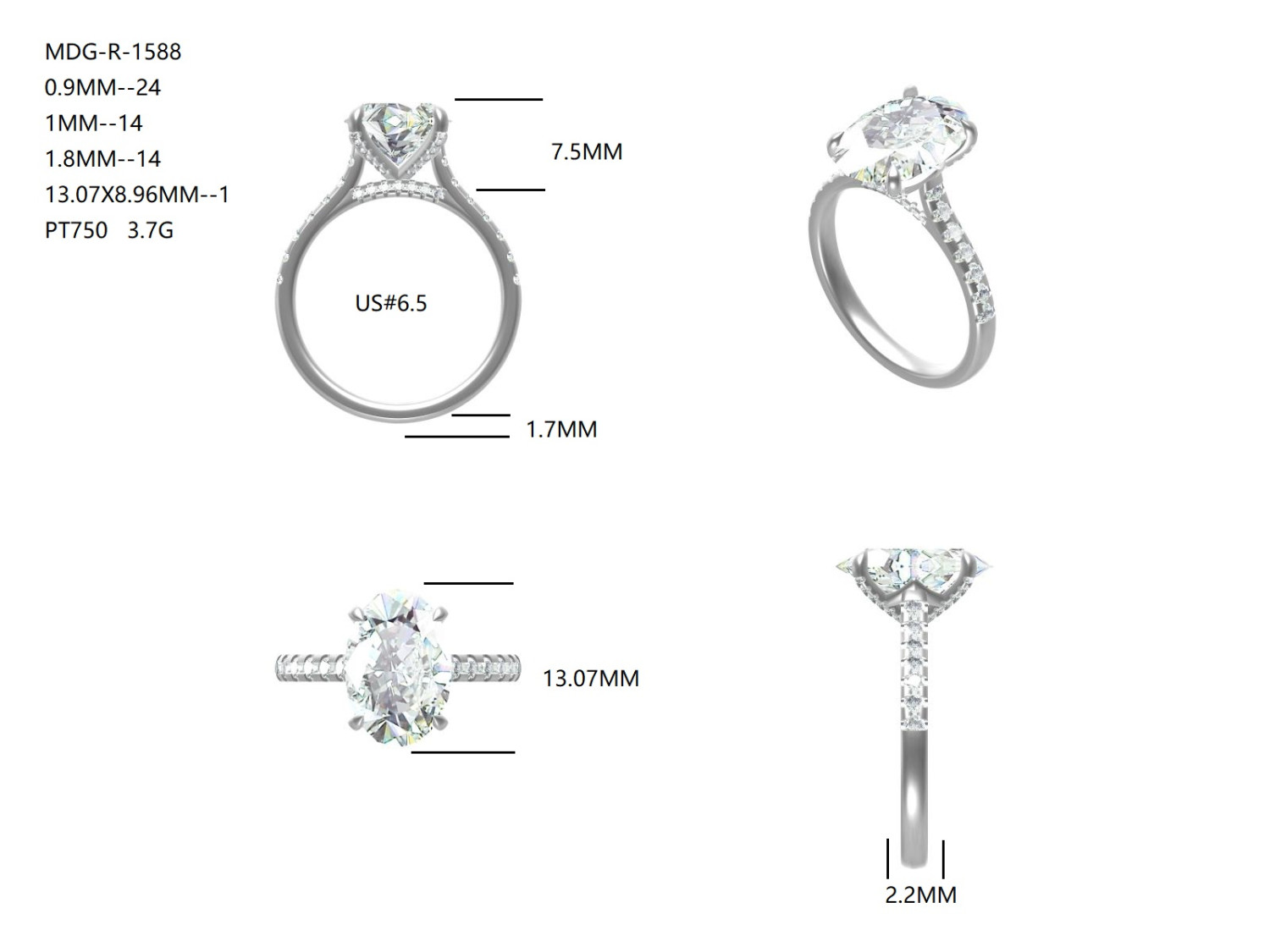 Diamond Ring / MDG-R-1588