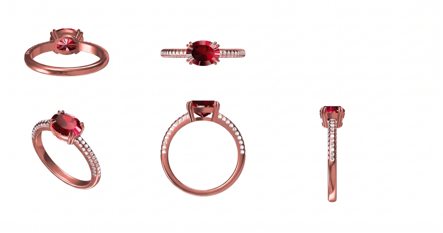 Gemstone Ring / HK250255-R(PK-368R)