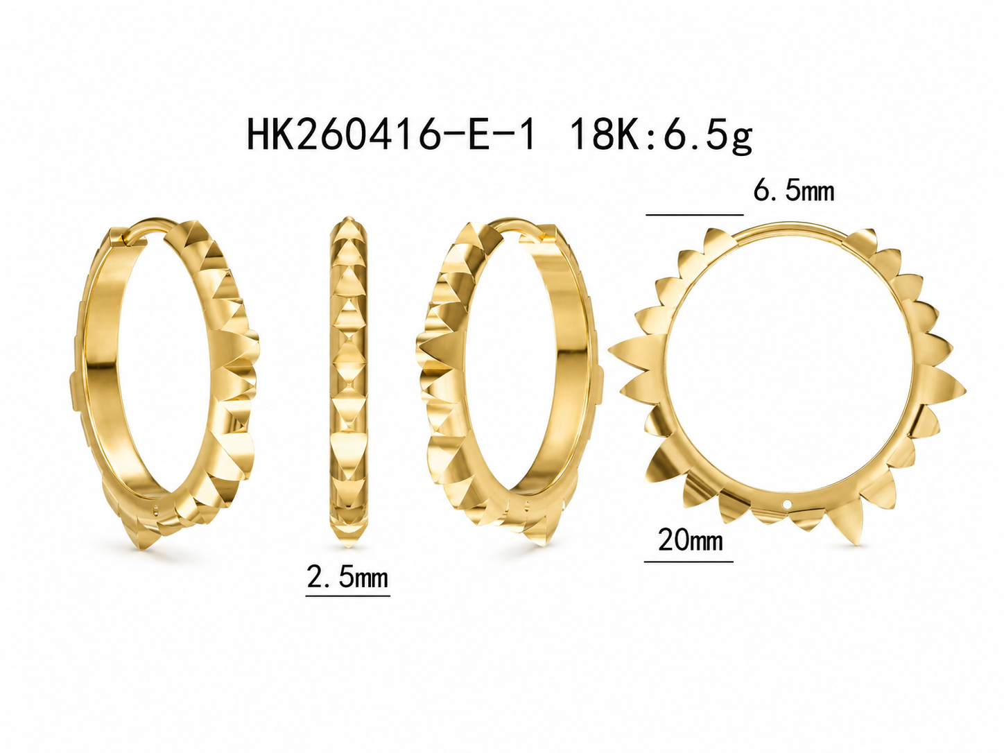 Gold Earring / HK260416-E