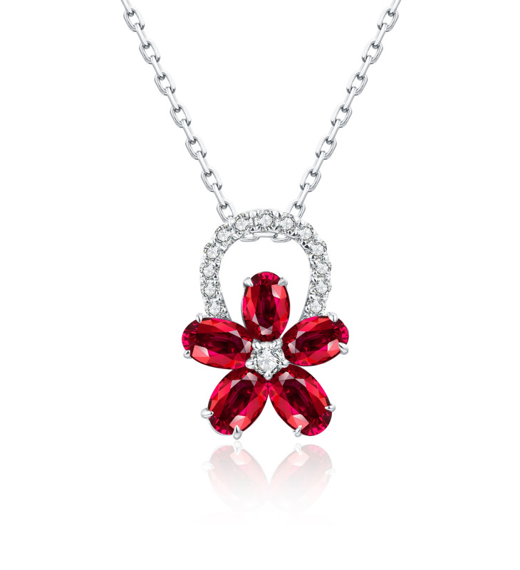 Ruby and Diamond Pendant / PK-68SP/OER