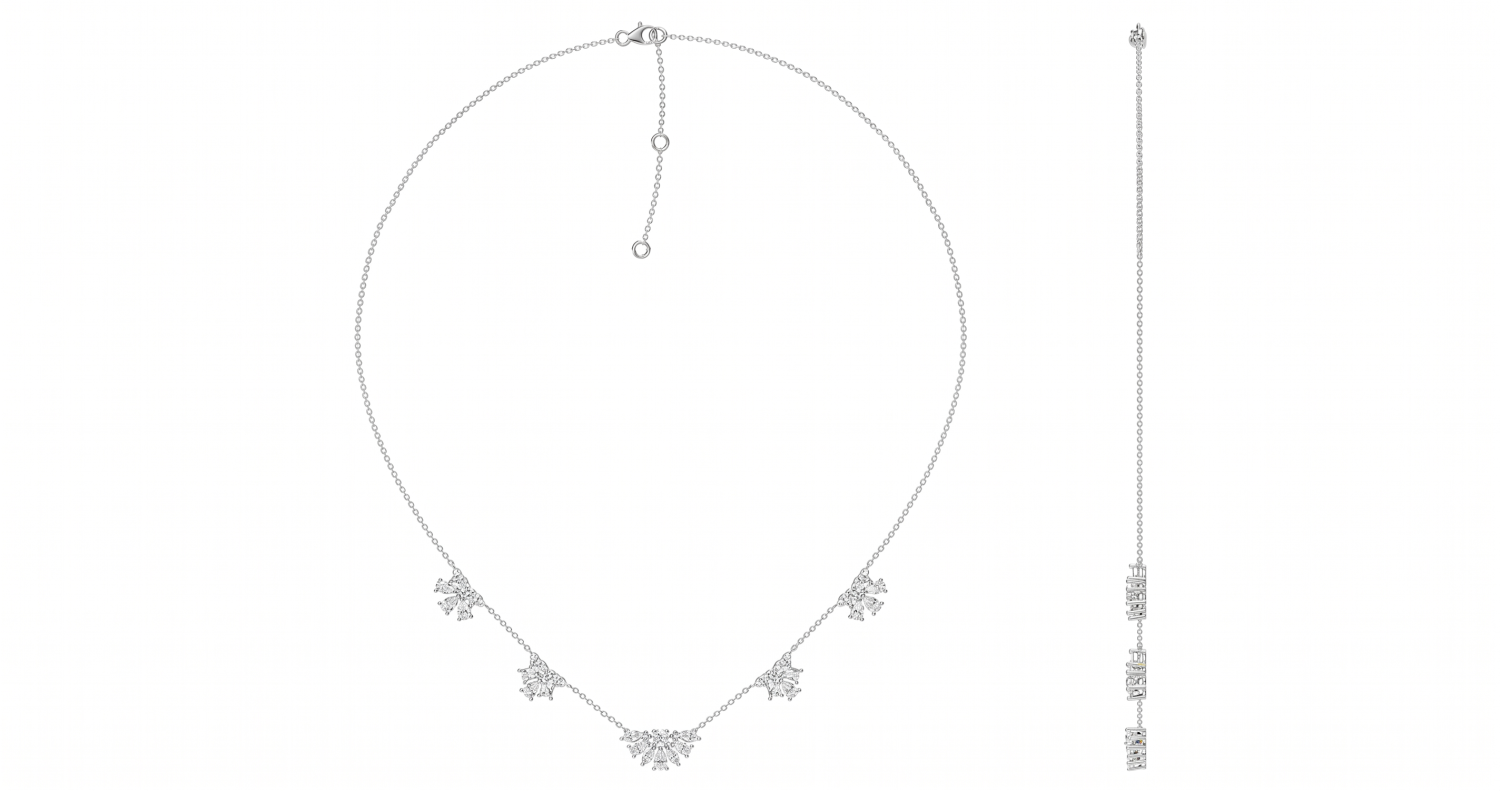 Round Diamond Necklace / HK251236-N