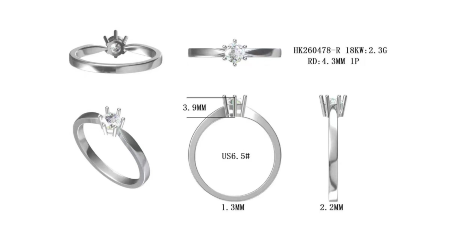 HK260478-R(PK-395R) / Diamond Ring