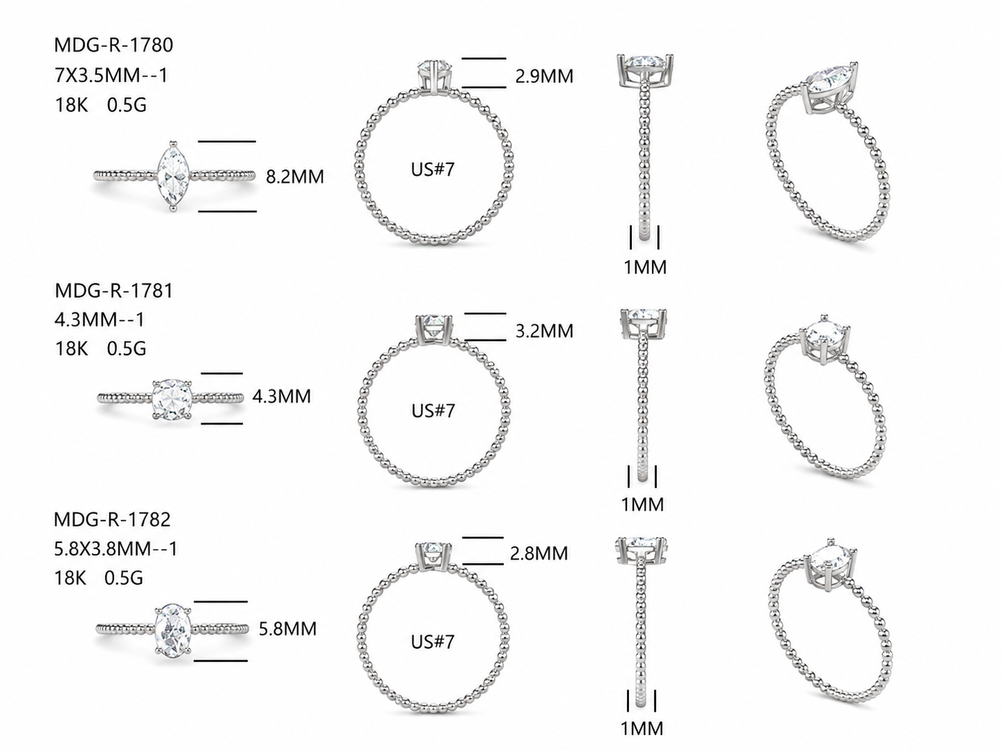 Diamond Rings / MDG-R-1780