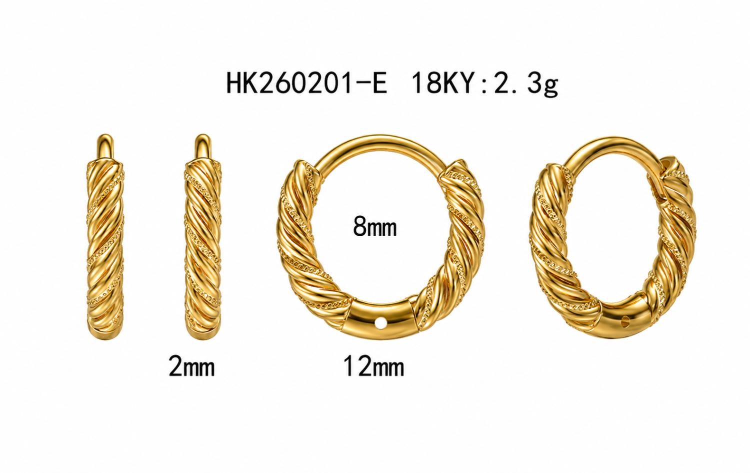 Plain Earring / HK260201-E