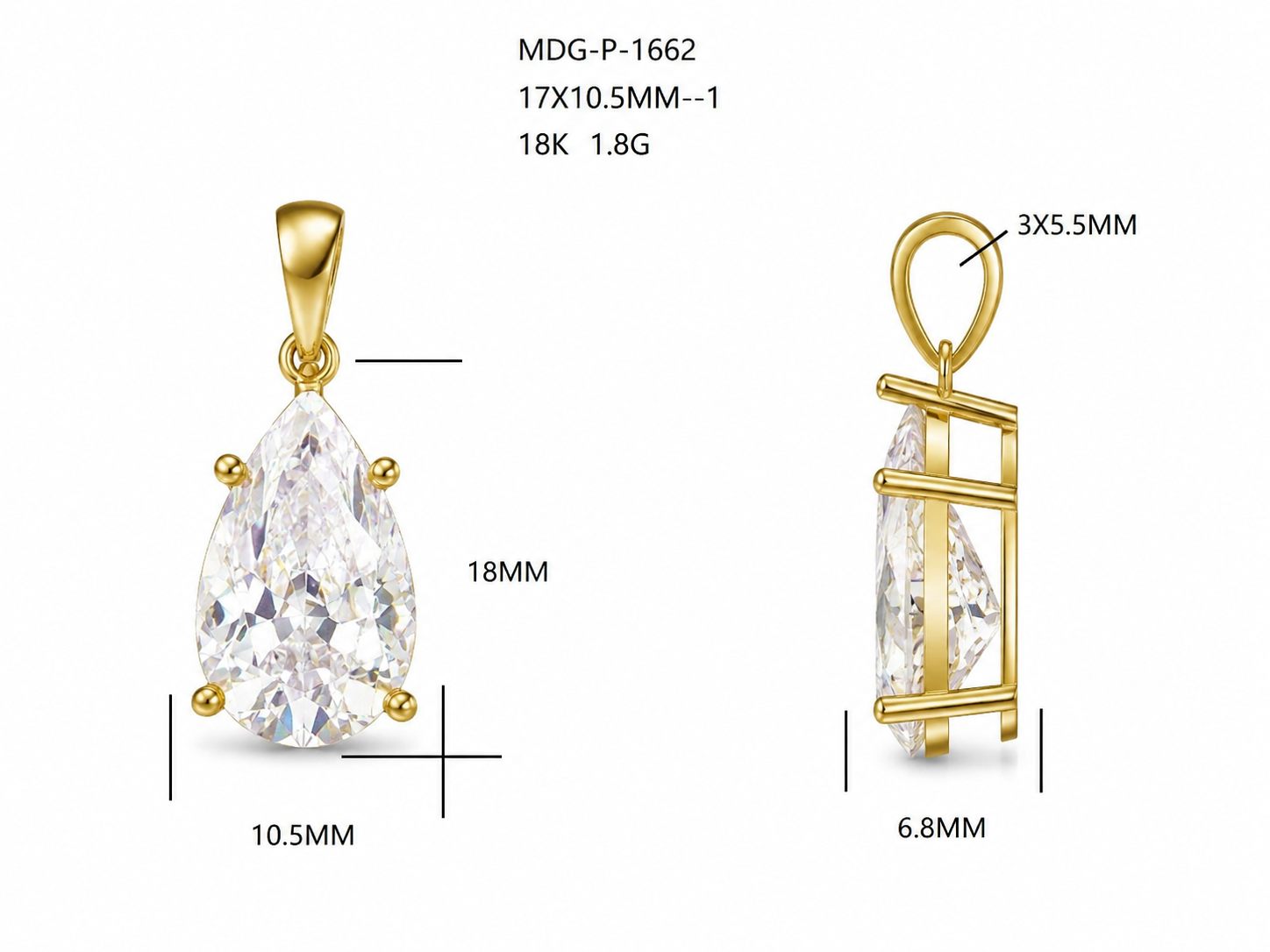 Diamond Pendant / MDG-P-1662