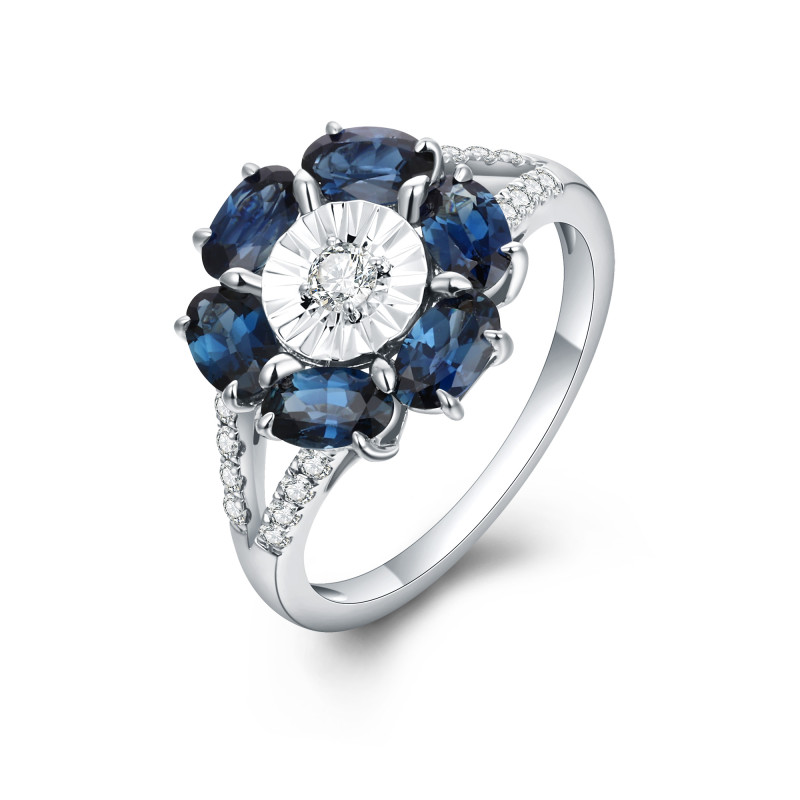 Sapphire and Diamond Ring / PK-55SR+2/AOR