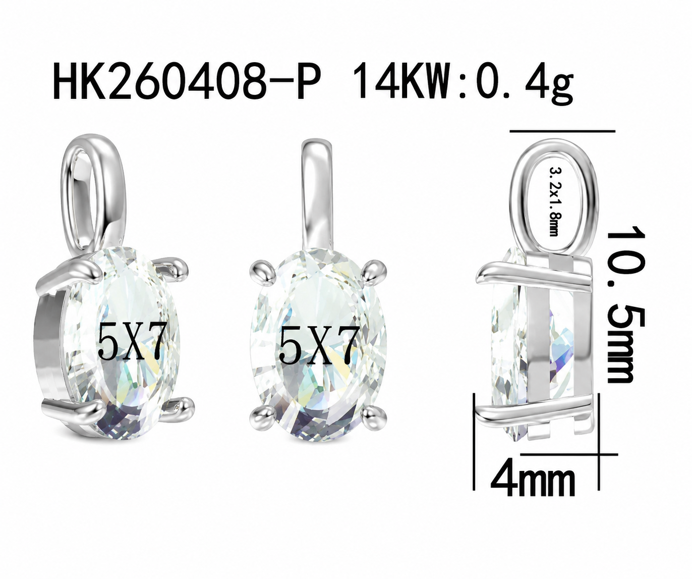 Diamond Pendant / HK260408-P