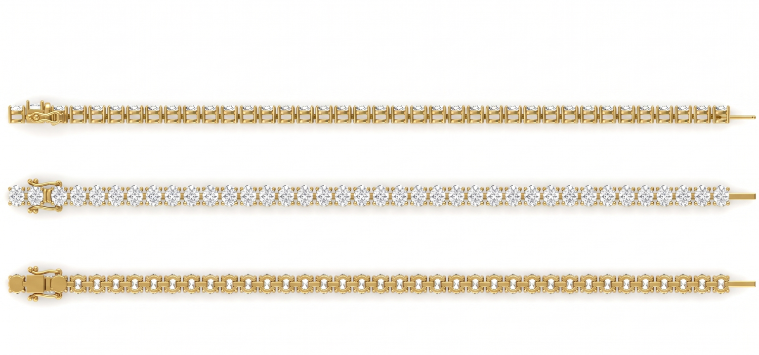 Gemstone Tennis Bracelet / PK-118B