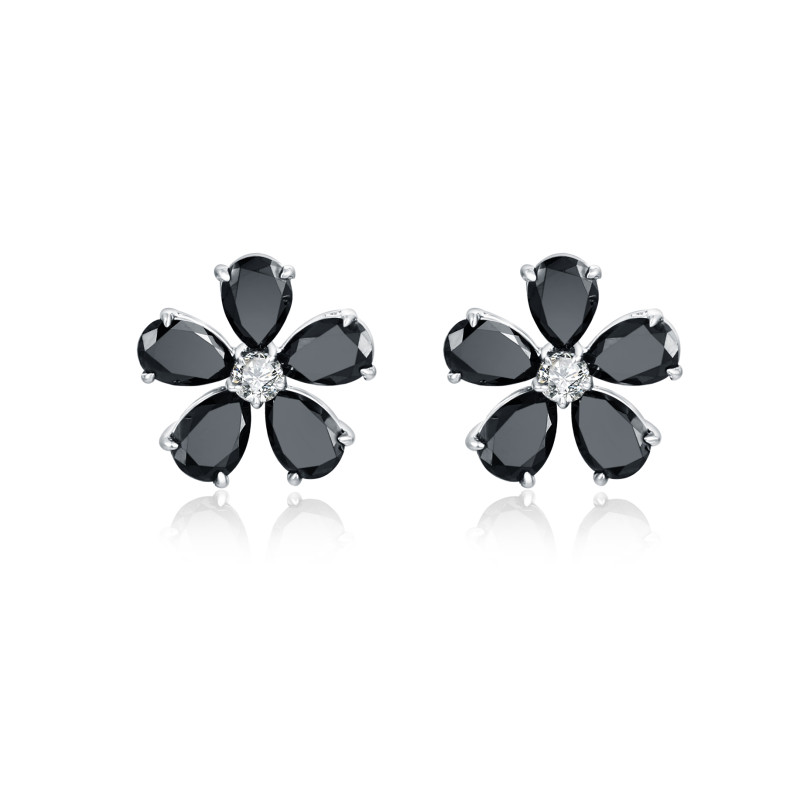 Black & White Diamond Earrings / PK-49SE/HMR