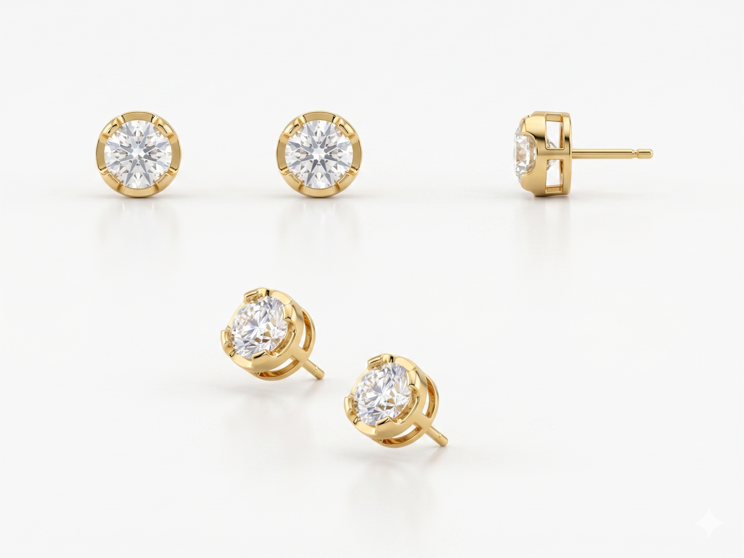 Classic Stud Earrings / MDG-E-1487