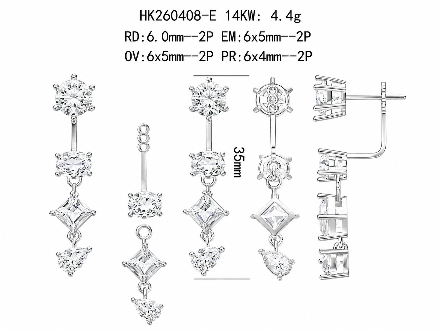 Diamond Earring / HK260408-E