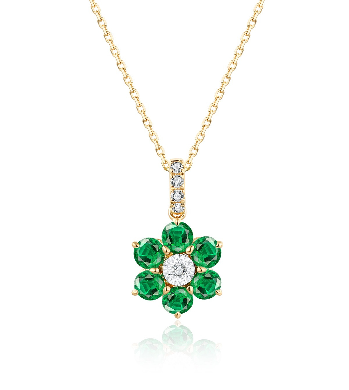 Emerald and Diamond Pendant / PK-54SP+4/HER