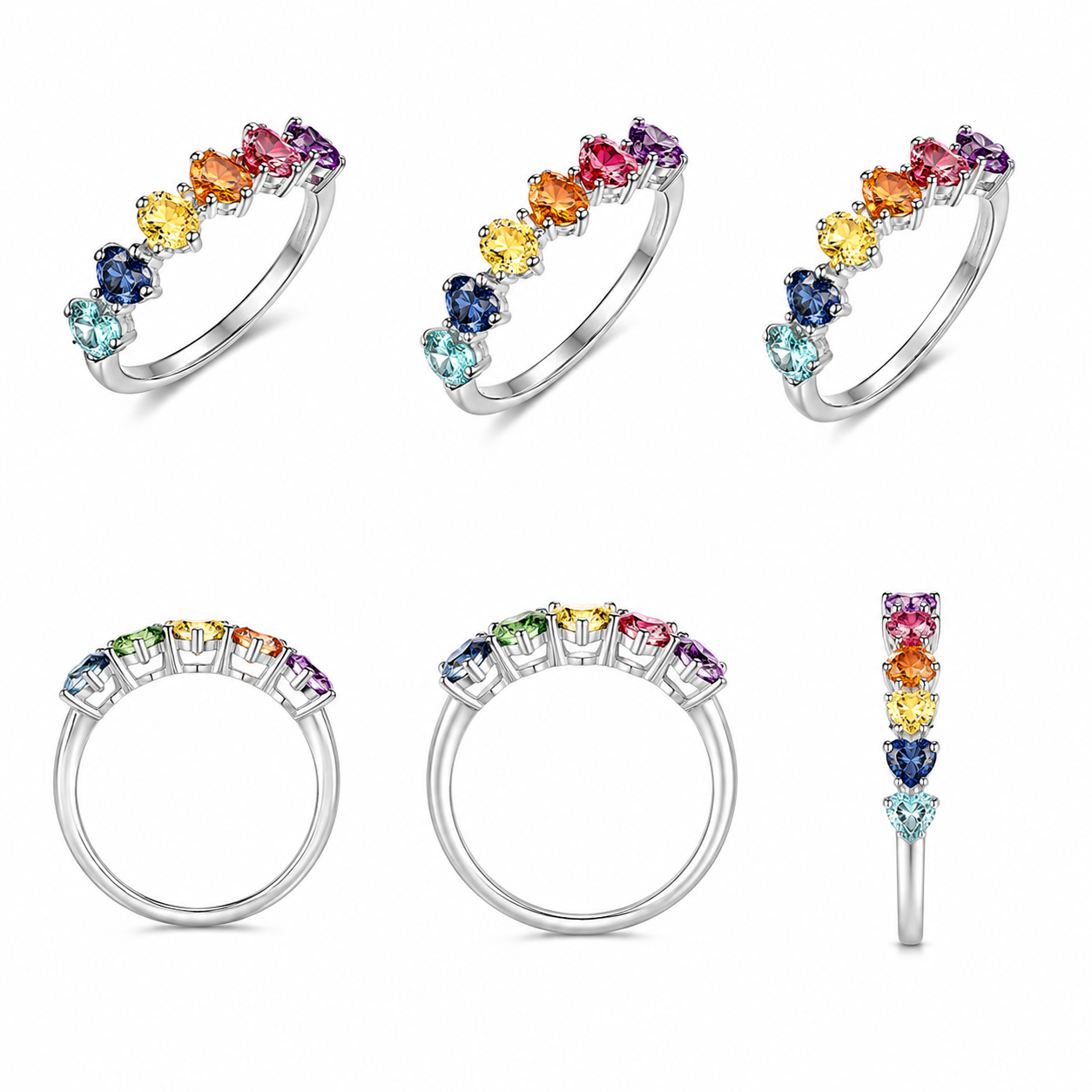 Multi Sapphire Ring / PK-48R/EHR