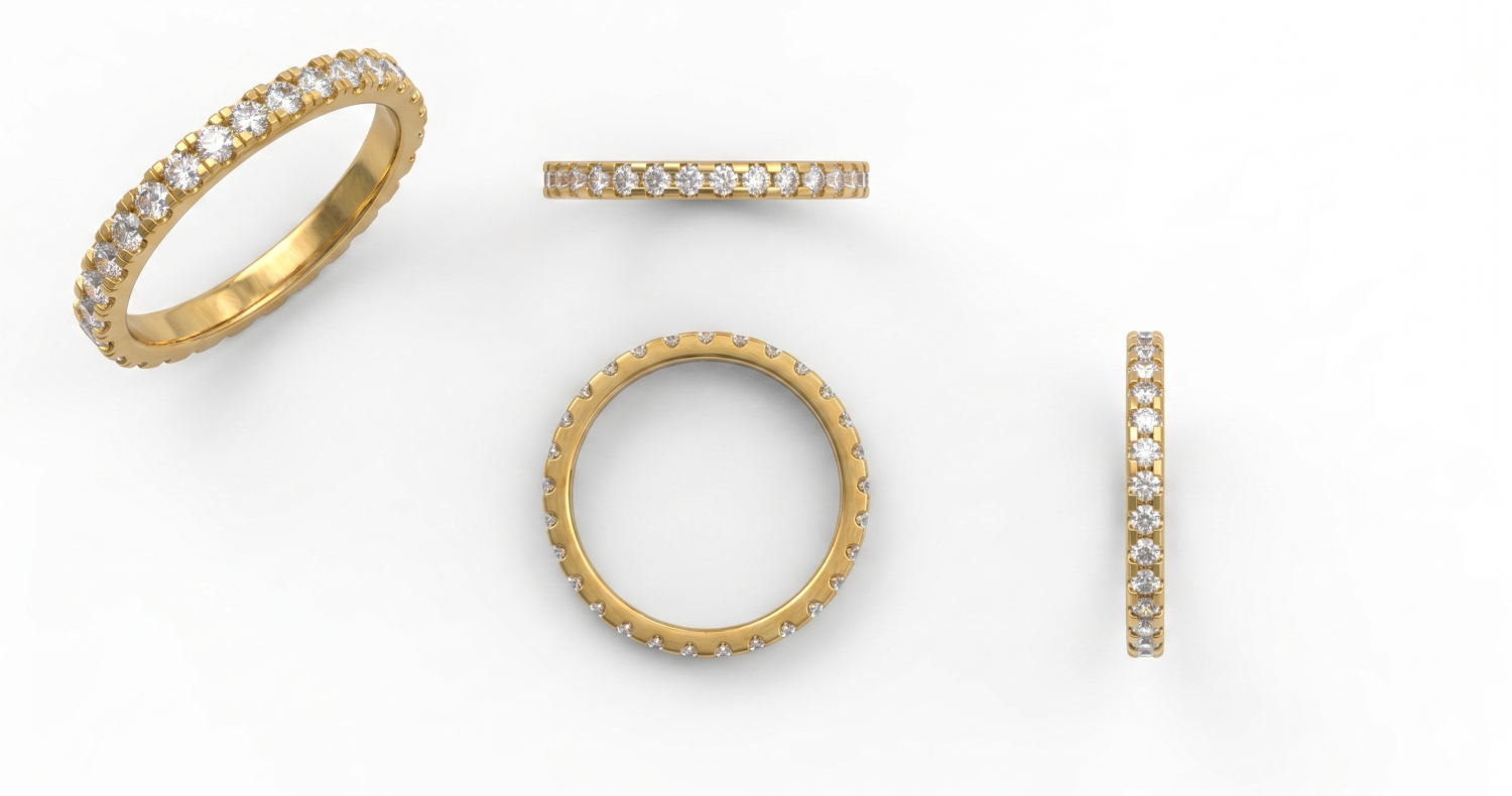 Stackable Ring Dia / HK260123-R