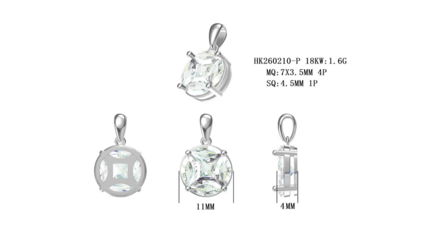 HK260210-P(PK-94P) / Diamond Pendant