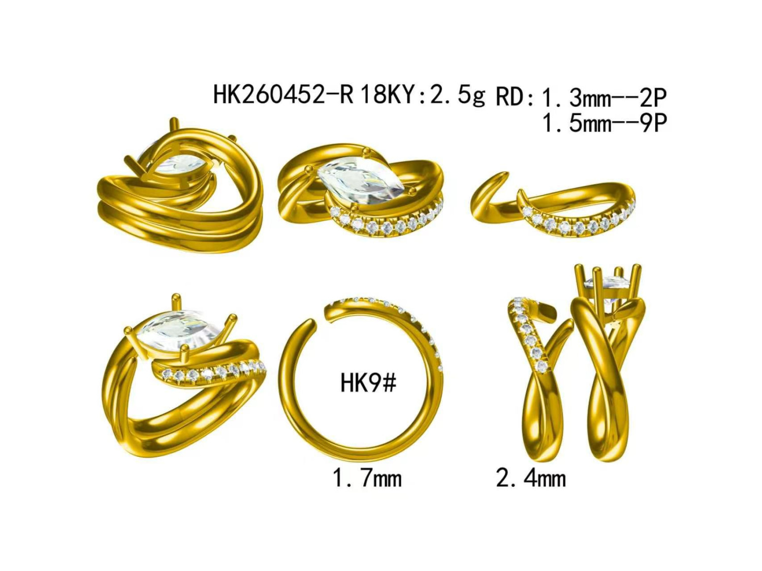 HK260452-R(PK-427R) / Diamond Ring