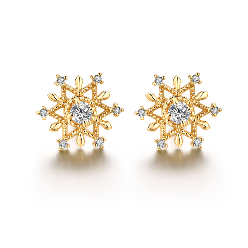 Snowflake Diamond Earrings / PK-18E/CCR