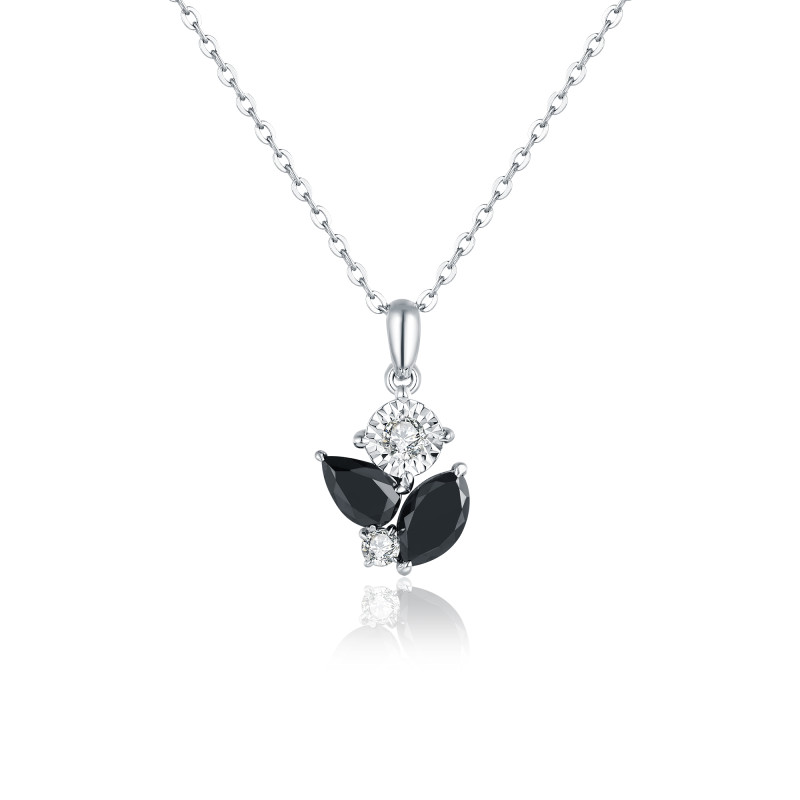 Black & White Diamond Pendant / PK-48SP/NCR