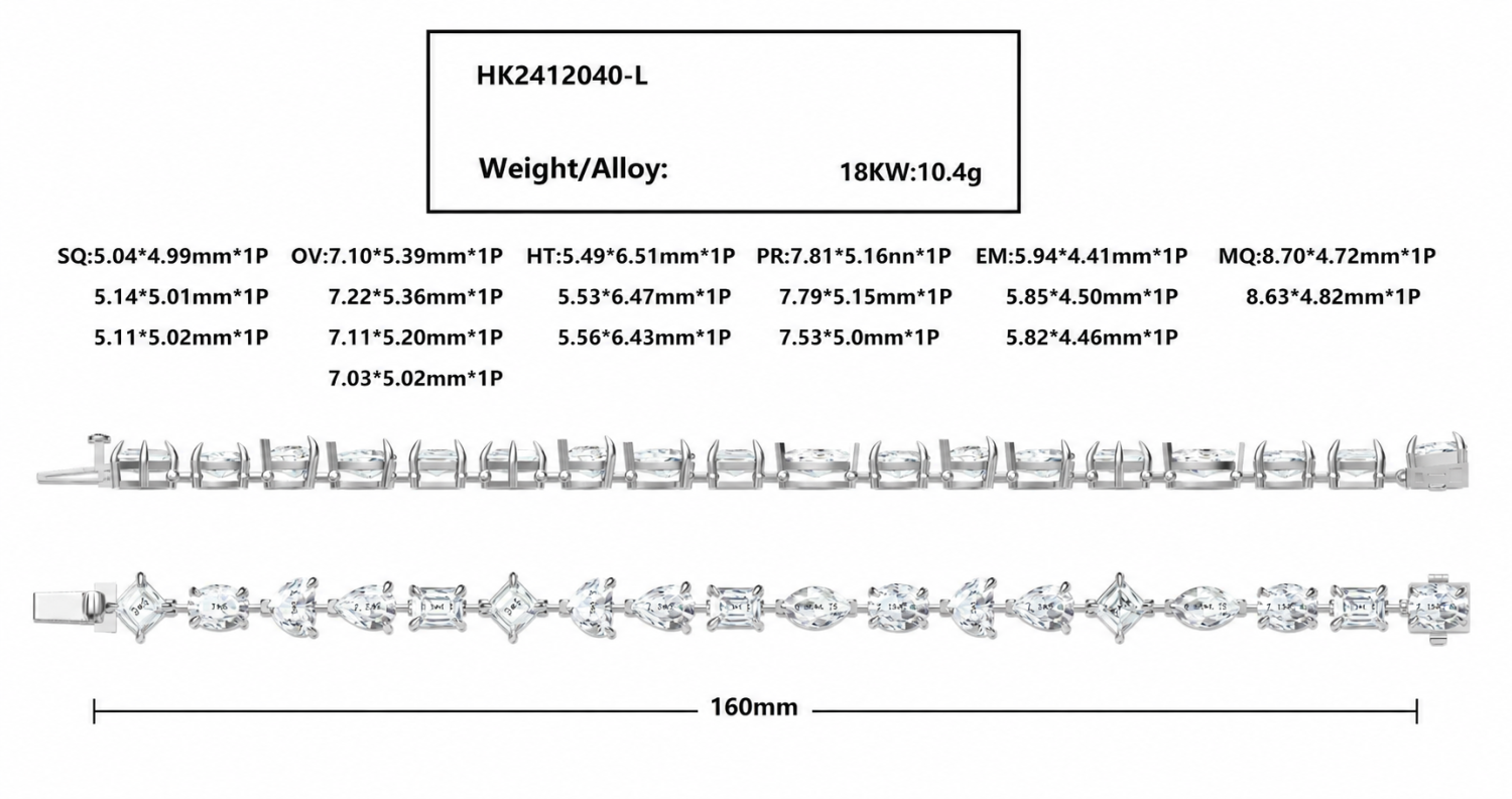 Diamond Bracelets / HK2412040-L
