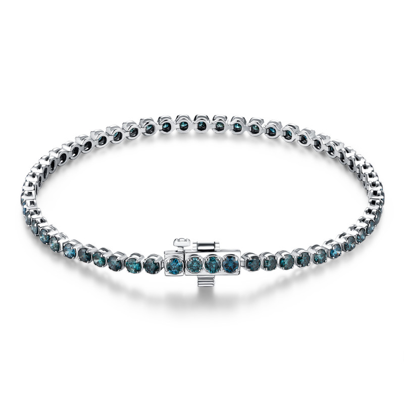 Blue Diamond Tennis Bracelet / PK-15B/MARR