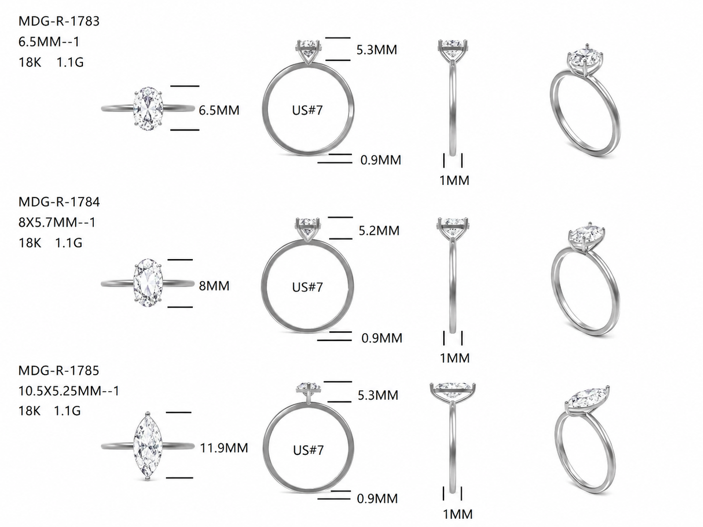 Diamond Rings / MDG-R-1783