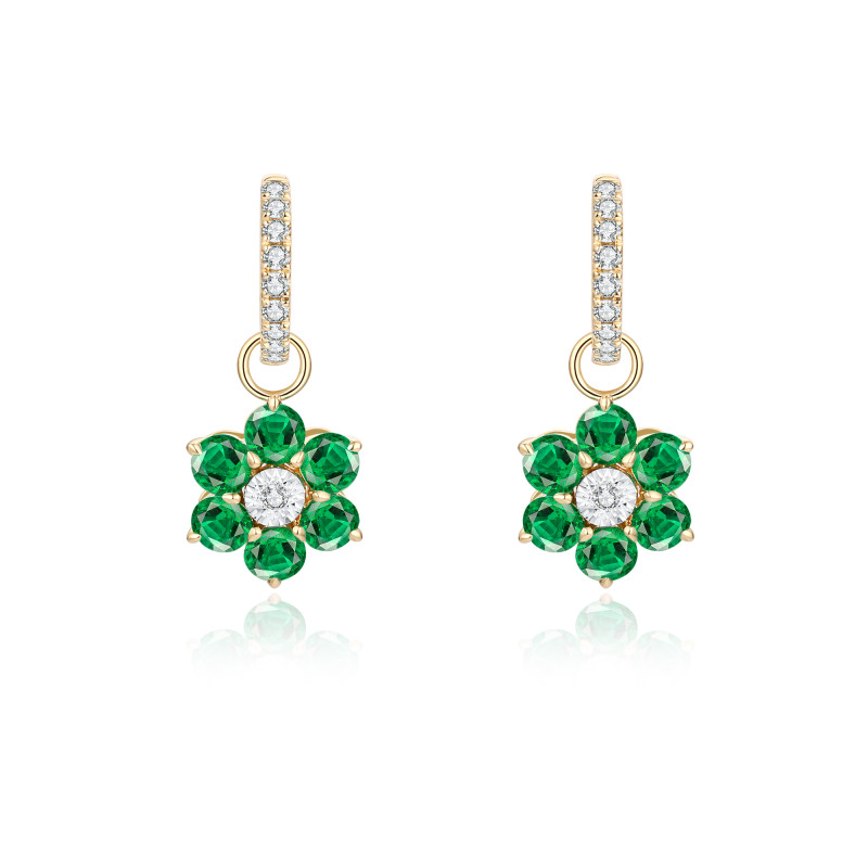 Emerald and Diamond Earrings / PK-54SE+4/MRSR
