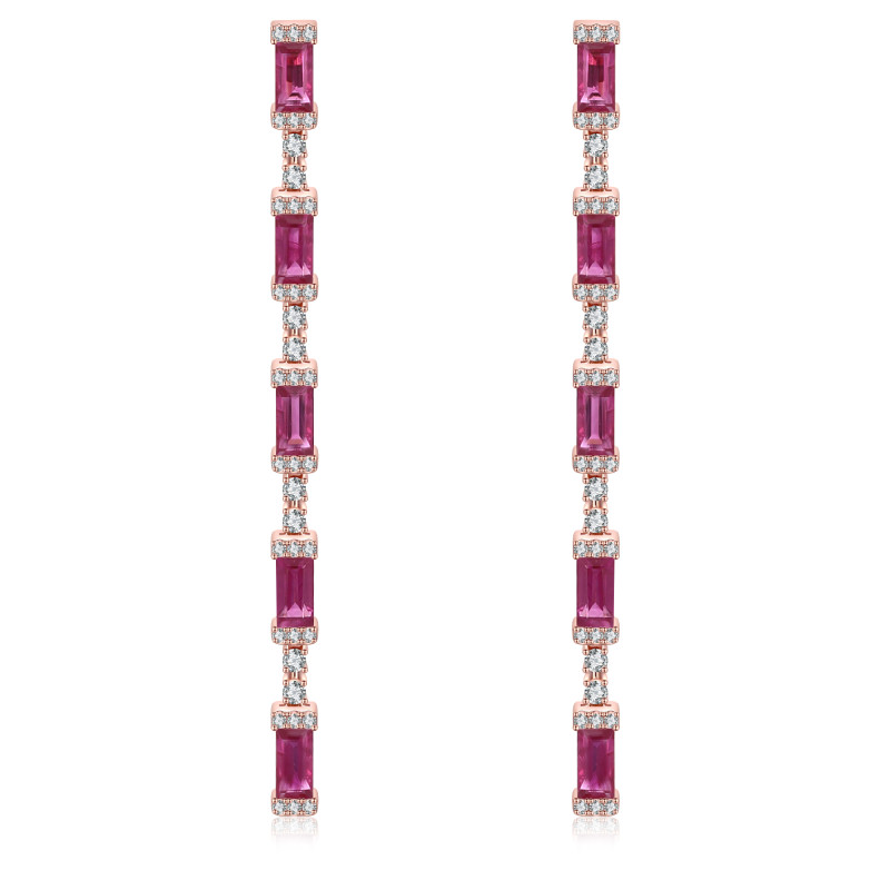 Ruby and Diamond Earrings / PK-16SE/SMR