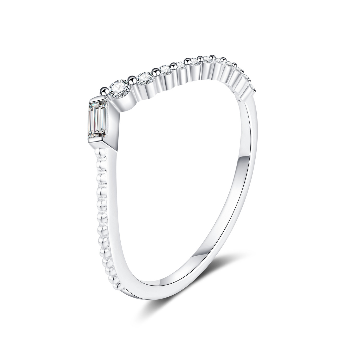 Baguette Diamond Designer Ring / PK-57R/MOR