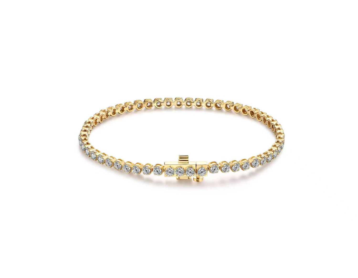 Classic Diamond Tennis Bracelet / PK-18B/EMNR