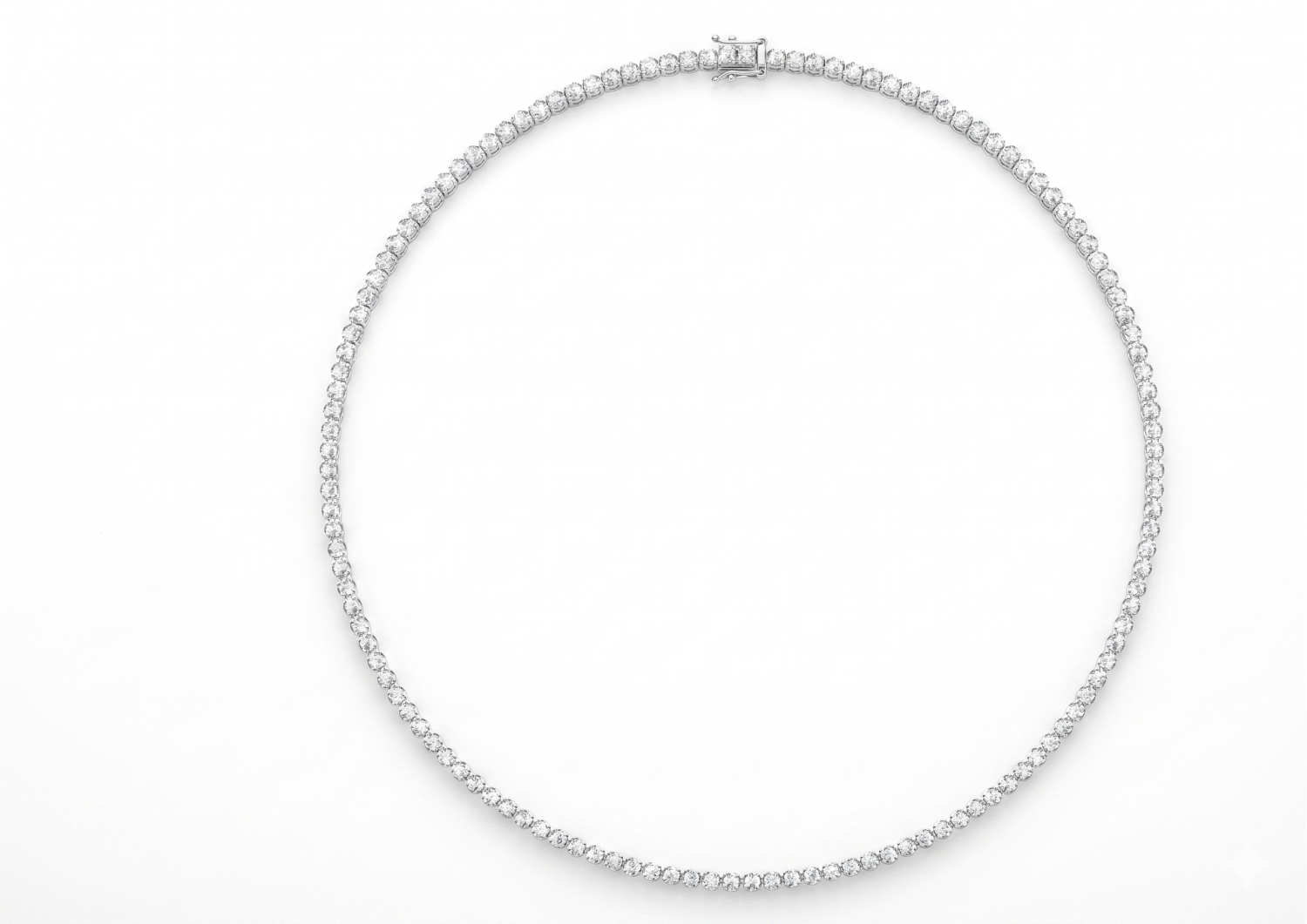 Diamond Tennis Necklace / MDG-N-1058(PK-51N)