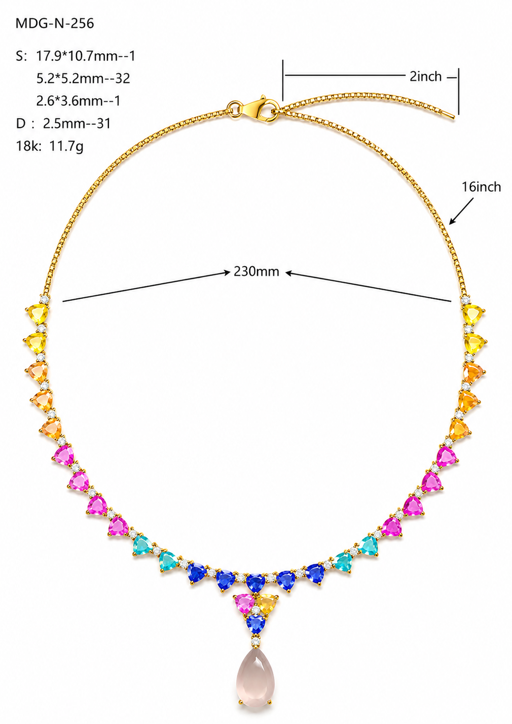 Diamond Necklace / MDG-N-256